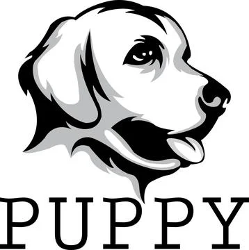 Friendly pup vibes Stock Illustration