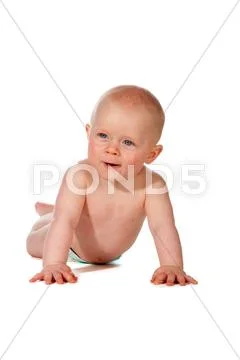 Friendly smiling baby Stock Photos