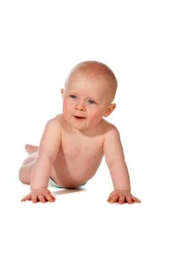 Friendly smiling baby Stock Photos