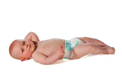 Friendly smiling baby Stock Photos