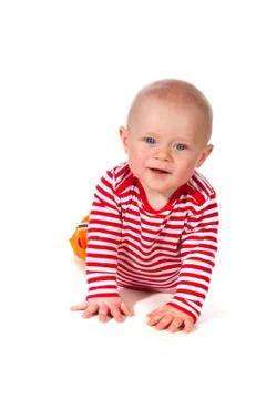 Friendly smiling baby Stock Photos