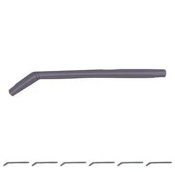 Friendly stainless steel straw vector cartoon graphic Stock Illustration
