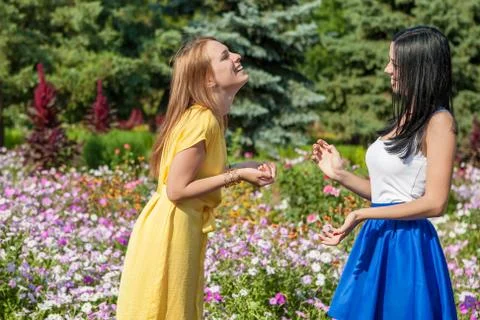 Friendly talk Stock Photos