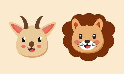Friendly Wildlife Characters for Educational or Storytelling Purposes Stock Illustration
