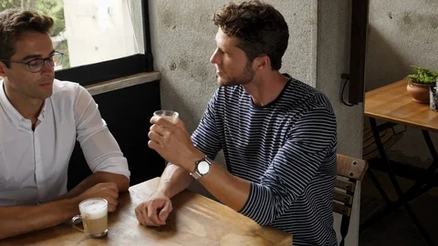 Friends catching up Video stock 93874291