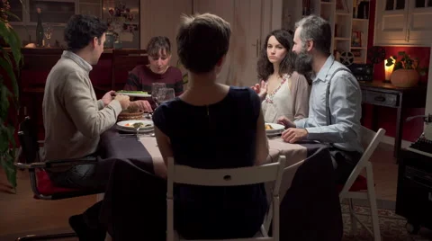 Friends dinning Stock Footage 46524468