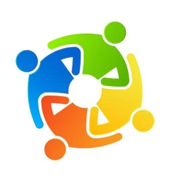 Friends Four Team Illustrazione stock