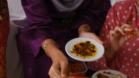 Friends Gathering During Eid Mubarak Stock Footage 172543638