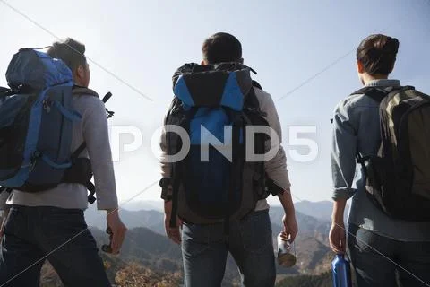 Friends getting ready for journey Stock Photos