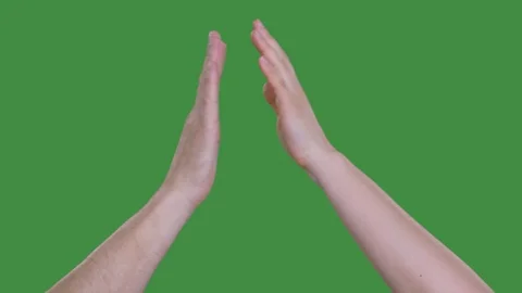 Friends giving high five, cropped view of hands Stock Footage 89113403