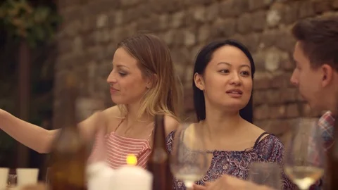 Friends having a conversation Stock Footage 102827274