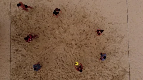 Friends having fun at the beach Stock Footage 249624385