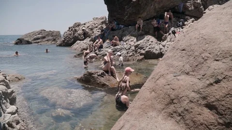 Friends having fun in Mui Nghe Stock Footage 109216504