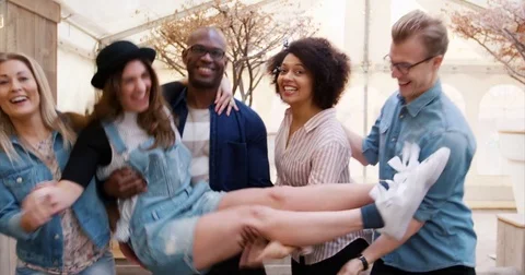 Friends having fun together Stock Footage 72023339