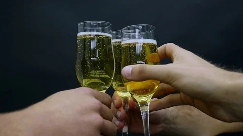 Friends Having Wine Toasting Clinking Wine Glasses Sophisticated Dinner Party Stock Footage 82861244