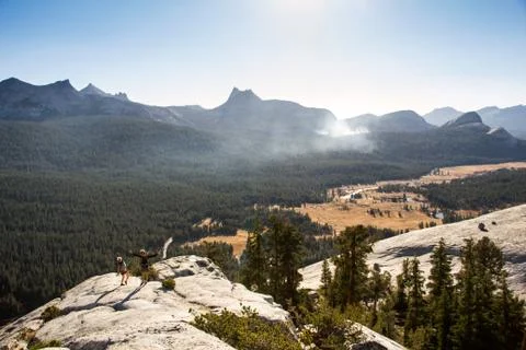 Friends Hiking Stock Photos