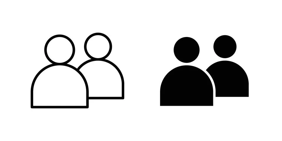 Friends icon vector symbol graphics Ilustración de archivo