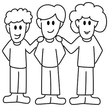 Friends Stock Illustration