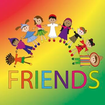 Friends Stock Illustration