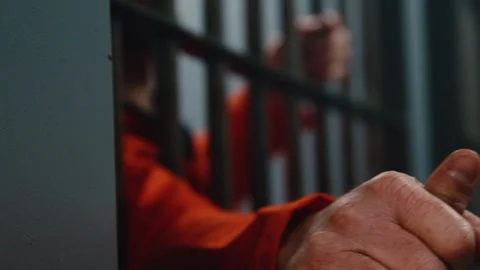 Friends in jail making a pact Stock Footage 271280007