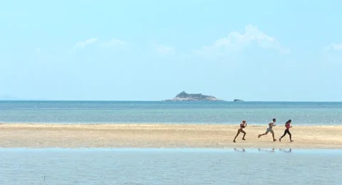 Friends Jogging Together Stock Footage 61157961