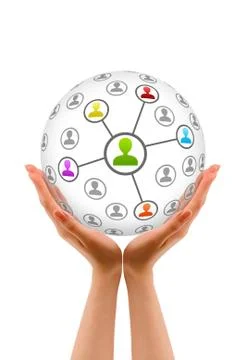 Friends network Stock Illustration