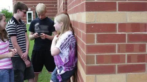 Friends outside of school Video stock 11510888