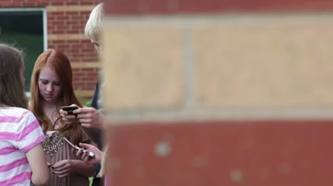 Friends outside of school Video stock 11948921