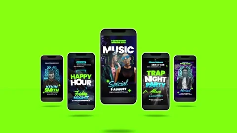 Friends Party Stories Stock After Effects