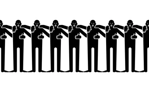 Friends pattern seamless. Friends background. International Friendship Day .. Stock Illustration