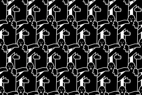 Friends pattern seamless. Friends background. International Friendship Day .. Illustrazione stock