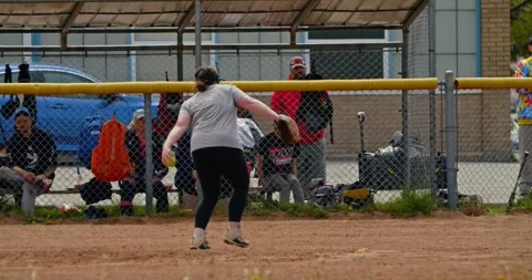 Friends playing baseball at a Halifax beach park. Stock Footage 280202080