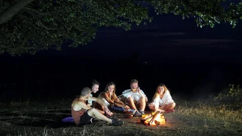 Friends preparing fried yellow corn Stock Footage 80679655