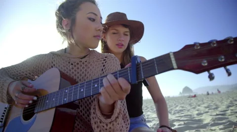 Friends sing together Stock Footage 53061729