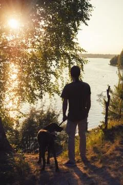 Friends at sunset Stock Photos