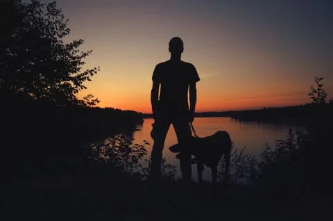 Friends at sunset Stock Photos