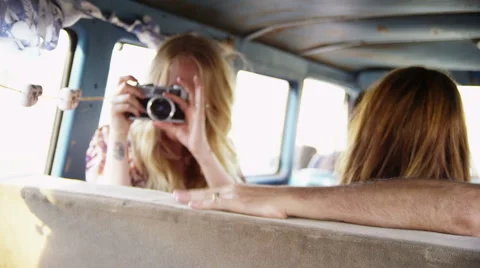 Friends taking picture Stock Footage 62345000