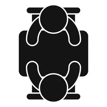 Friends talk icon simple vector. Business people Illustration