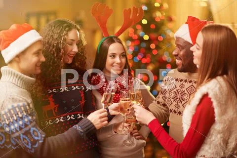 Friends toasting Stock Photos