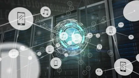 Friends use tech to maintain global connections and share info digitally. Stock Footage 330400080