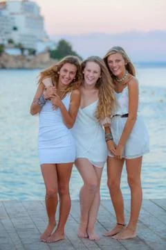 Friends on vacation Stock Photos
