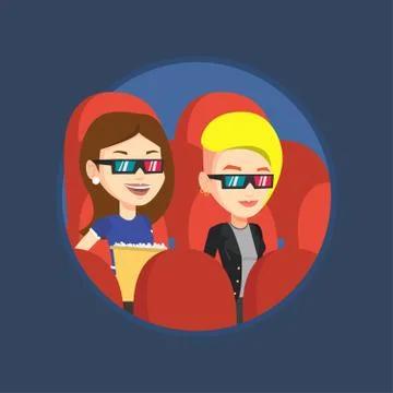 Friends in vr headset riding on roller coaster Stock Illustration
