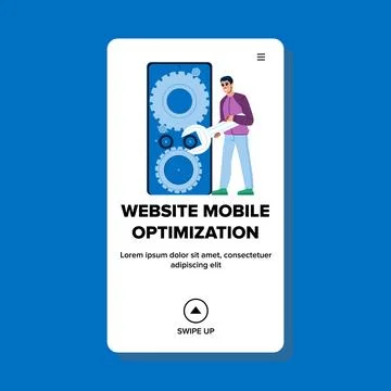 Friends website mobile optimization vector イラスト素材