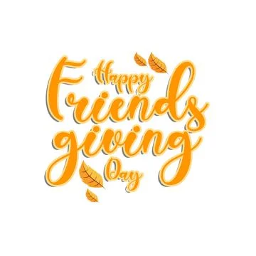 Friendsgiving text Stock Illustration