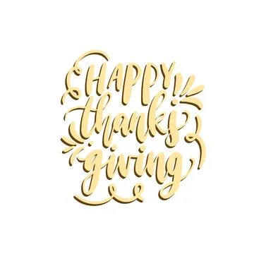 Friendsgiving text Stock Illustration