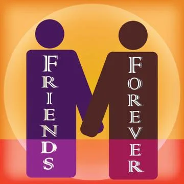 Friendship forever vector art Stock Illustration