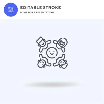 Friendship icon vector, filled flat sign, solid pictogram isolated on white Illustrazione stock
