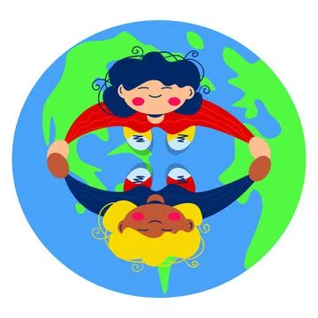 Friendsplanet Stock Illustration