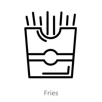 Fries Stock Illustration