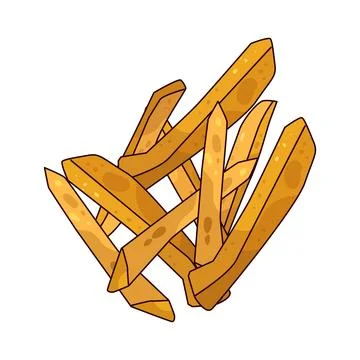 Fries illustration Stock Illustration